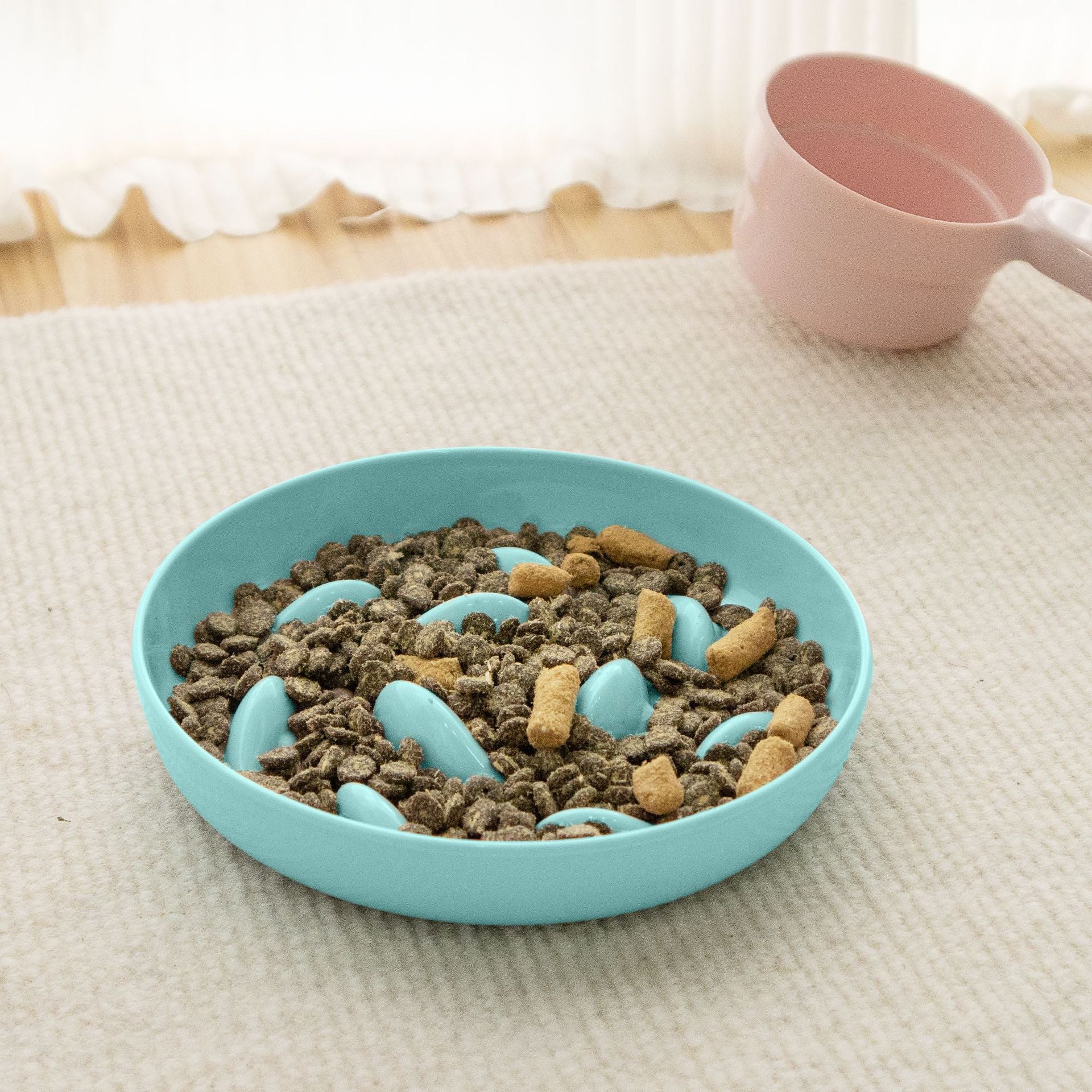 Langsam-Futter-Schüssel für Hund & Katze
