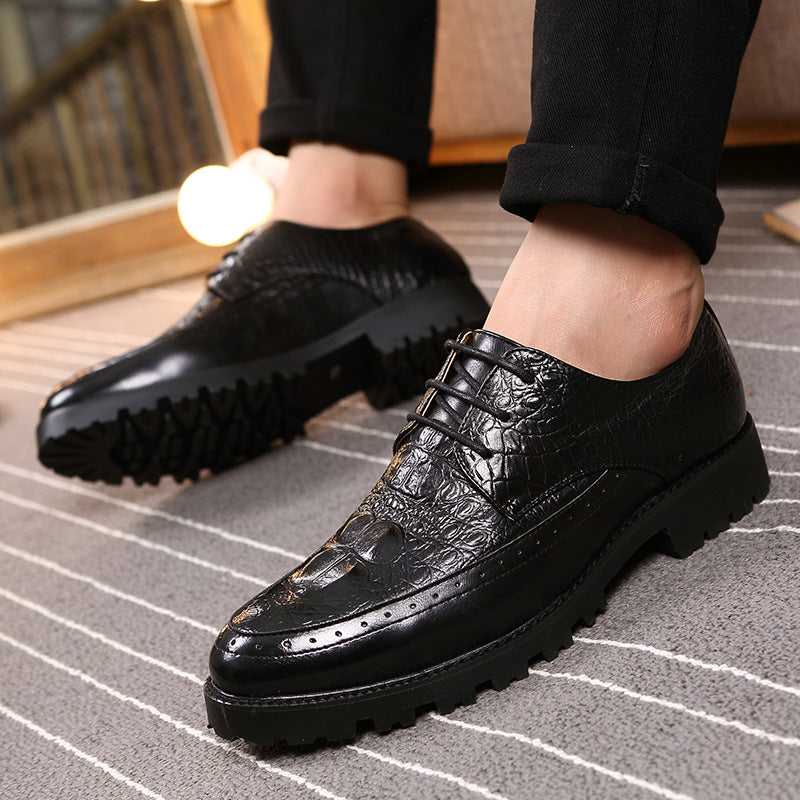 Britische Herren Freizeitschuhe mit Absatzerhöhung