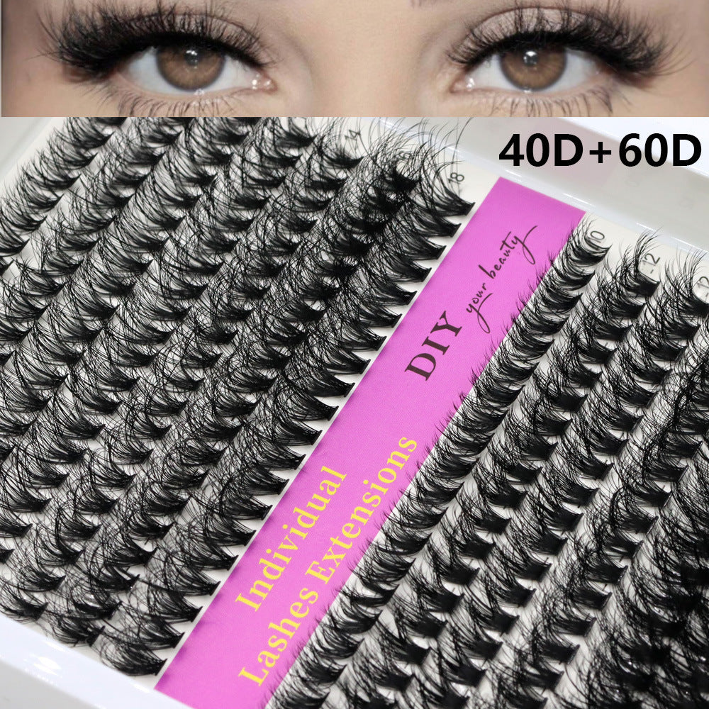 3D Cluster Wimpern – Schwarz, Flauschig & Weich