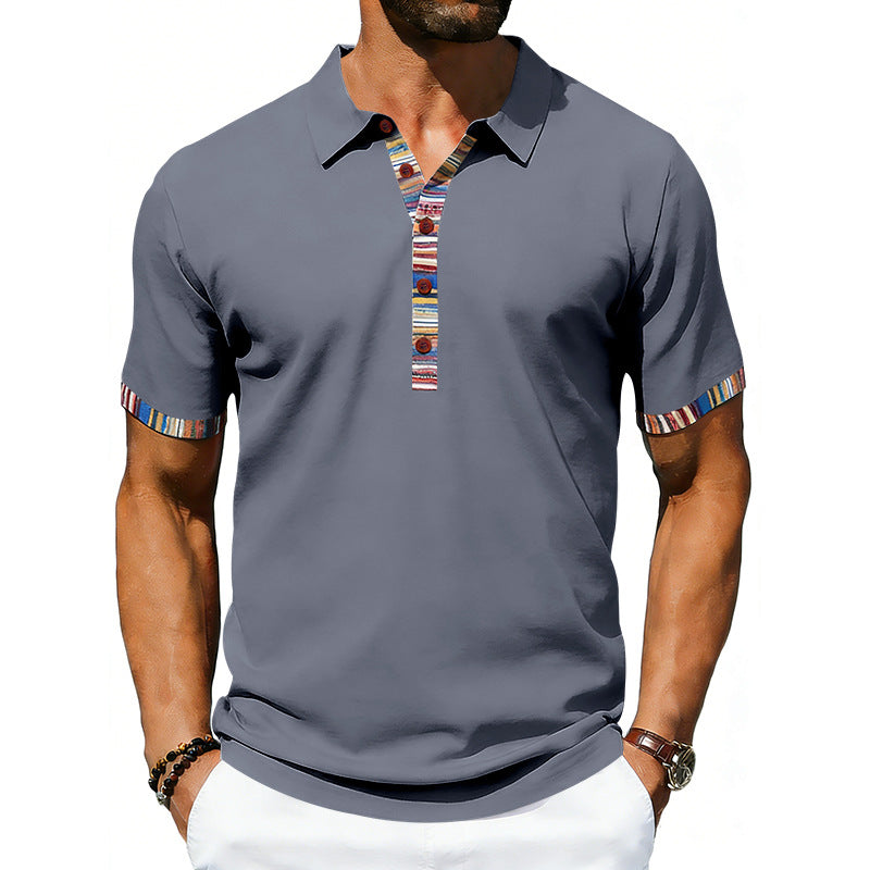 Polo-Shirt mit Revers und Kontrastfarbe – Bild 5 | LuxeStyle