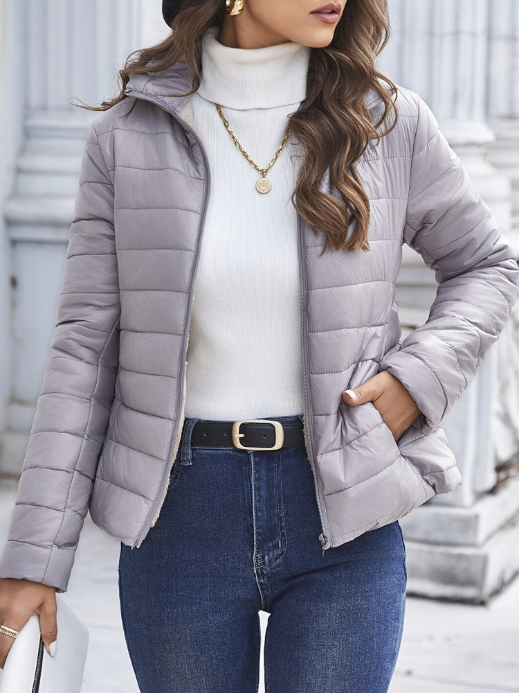 Mittelgrosser Wollmantel mit Kapuze – Bild 14 | LuxeStyle