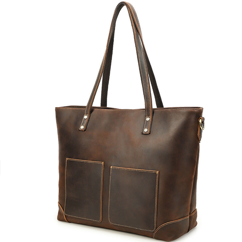 Grosses Retro Crossbody aus Echtleder | LuxeStyle