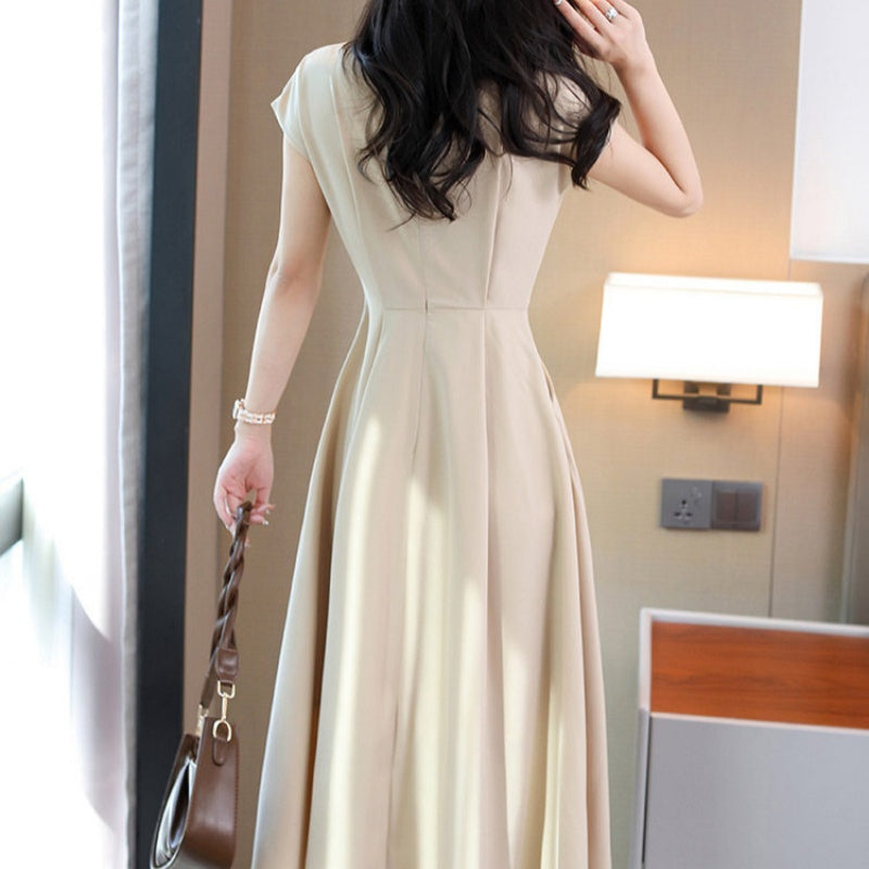 Elegantes A-Linien Kleid mit Raffungen – Bild 5 | LuxeStyle