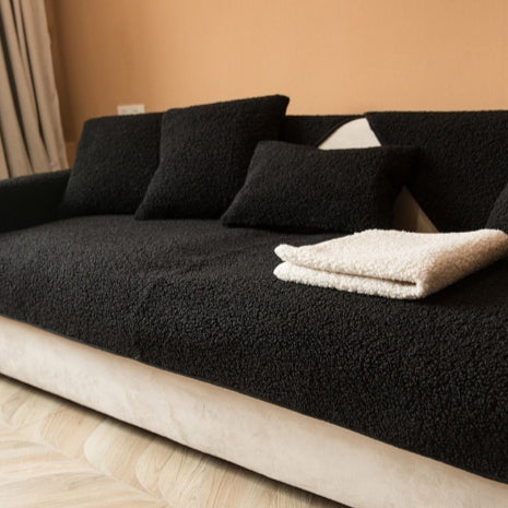 Sofa-Kissenbezug aus Lammfell-Imitat, rutschfest