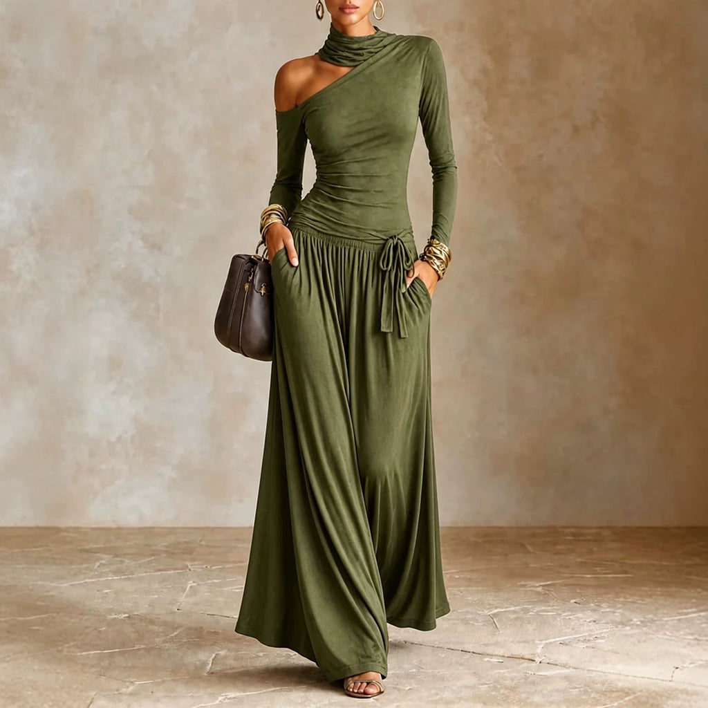 Asymmetrisches Off-Shoulder Kleid – Bild 2 | LuxeStyle