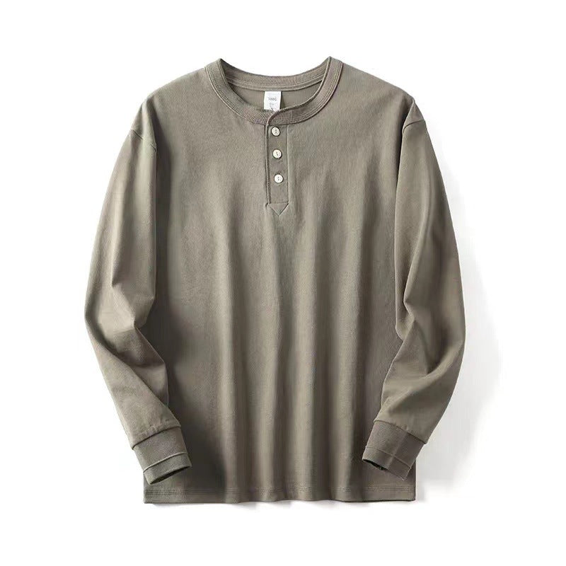 Einfarbiges Herrenpullover-Shirt – Bild 2 | LuxeStyle
