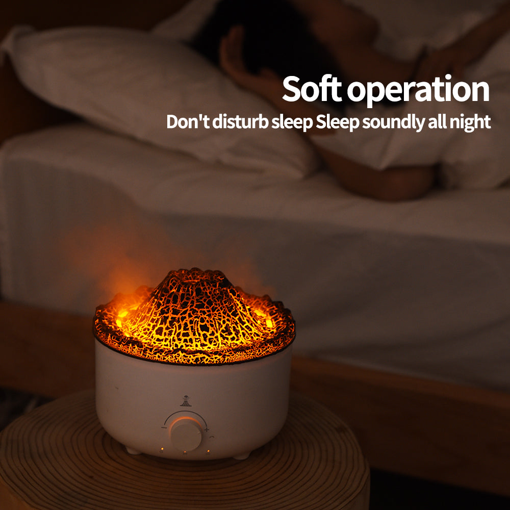 Flammen-Vulkan-Luftbefeuchter mit Aroma-Diffusor
