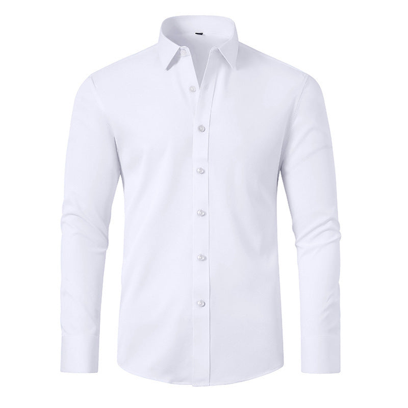 Elastisches Langarmhemd für Herren – Bild 5 | LuxeStyle