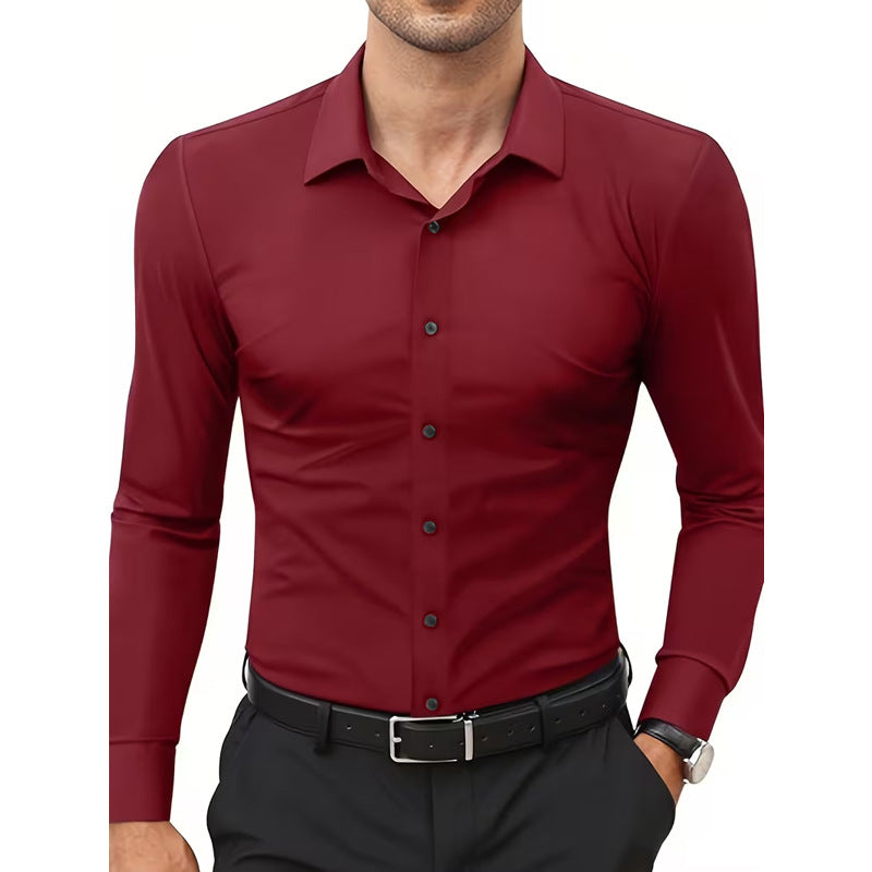 Weisser Stretch-Hemd – Bild 7 | LuxeStyle