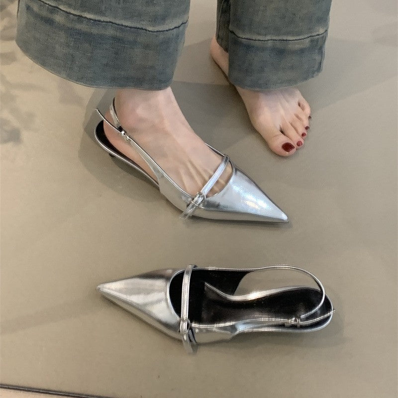 Baotou Riemchensandalen mit spitzer Zehenpartie – Bild 6 | LuxeStyle