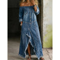 Denim-Kleid blau