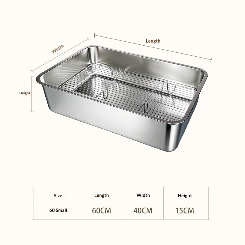 Tier-Toilette aus Edelstahl
