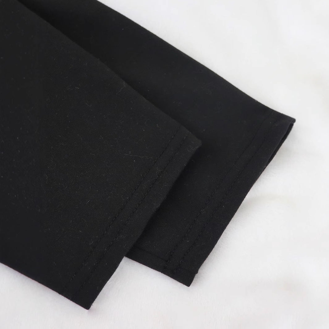 Midikleid mit Rundhals und Print