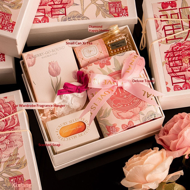 Handgemachte Geschenkbox für Hochzeitsgeschenke