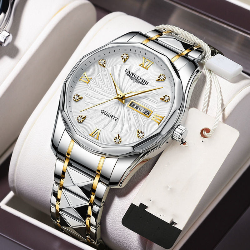Wasserdichte Business-Herrenuhr aus Wolframstahl – Bild 3 | LuxeStyle