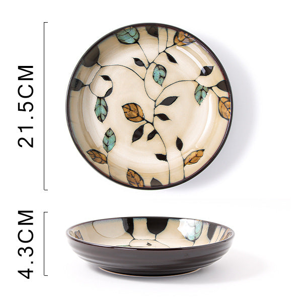 Handbemalter Keramikteller mit Blumenmuster – Bild 6 | LuxeStyle