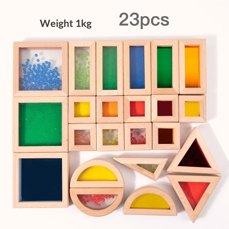 23-Stück Acryl-Bausteine für sensorisches Lernen | LuxeStyle