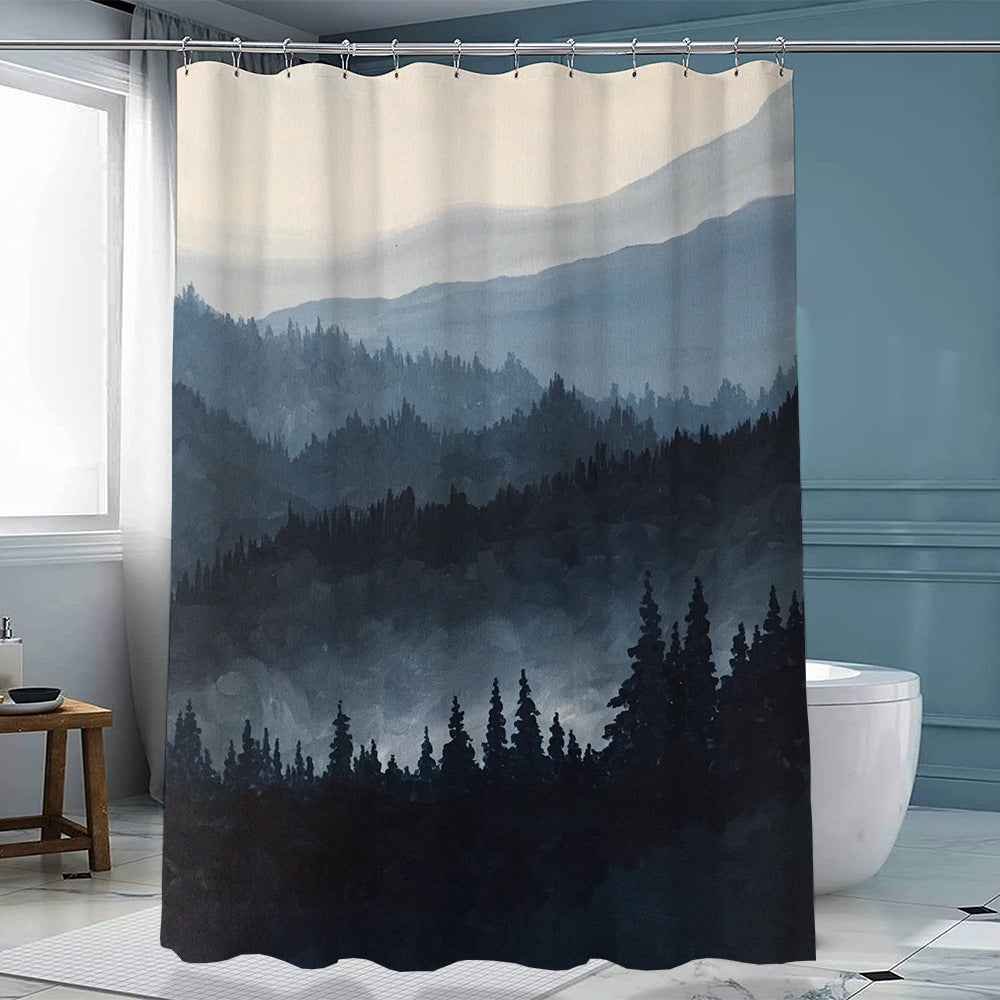 Duschvorhang Polyester mit Haken – Bild 13 | LuxeStyle