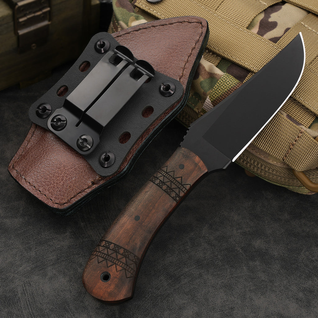 Ahorn Holzgriff Messer für Outdoor & Früchte – Ansicht 4