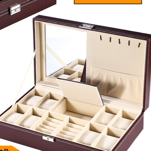 Leinwand-Box für Uhren – 12‑Bit Luxus‑Version mit Schloss – Bild 12 | LuxeStyle