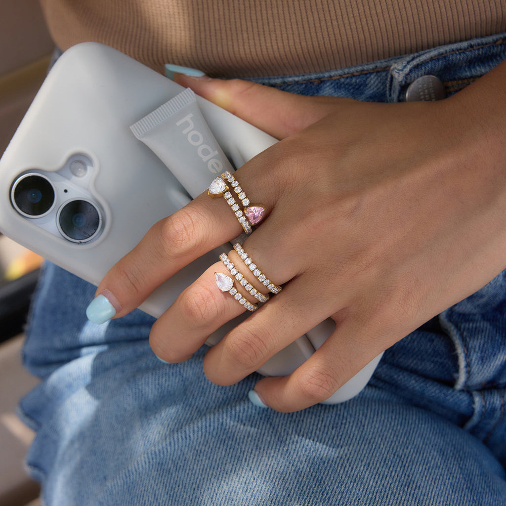 Edelstahl-Zirkonring "Snake" | LuxeStyle