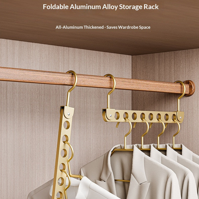 Faltbarer Kleiderbügel aus Aluminiumlegierung mit 8 Haken