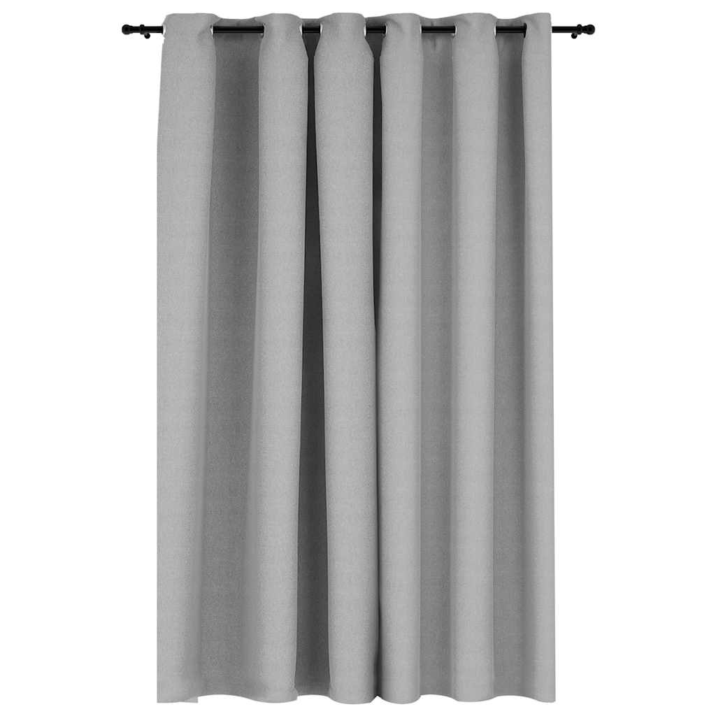 Verdunkelungsvorhang mit Ösen, Leinenlook