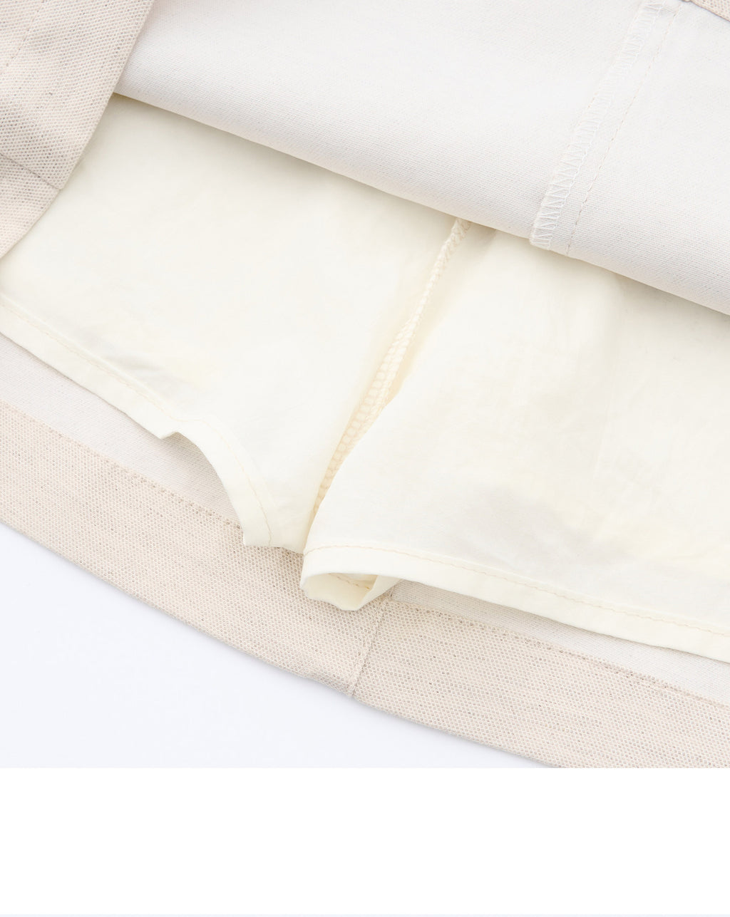 High-waist A-Linien Kleid aus Baumwoll-Leinen