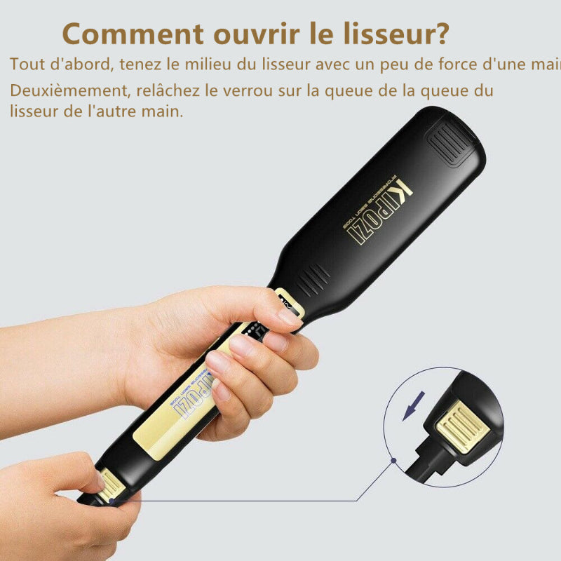 Profi Titanium Glätteisen für Bob-Frisuren – Ansicht 4