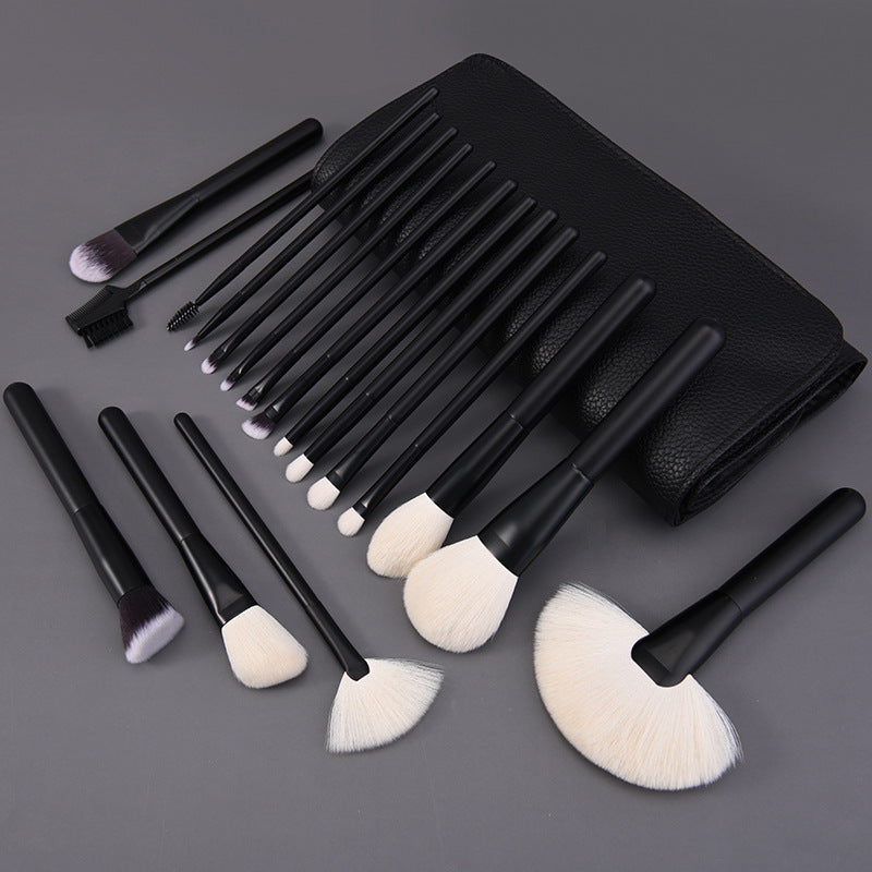 Anmei 18-teiliges Make-up Pinselset aus Tierhaar