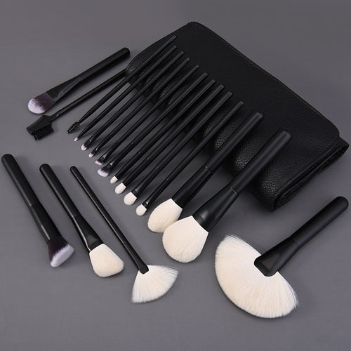 Anmei 18-teiliges Make-up Pinselset aus Tierhaar