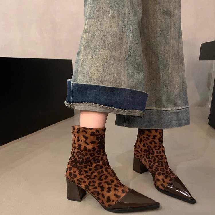 Chunky-Heel High-Heel Boots – Bild 6 | LuxeStyle