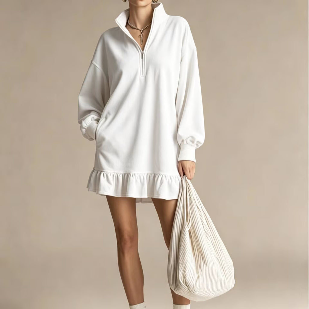 Lässige Damen-Midi-Kleid