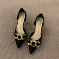 Elegante spitze High Heels mit Kettendetail – Bild 7 | LuxeStyle
