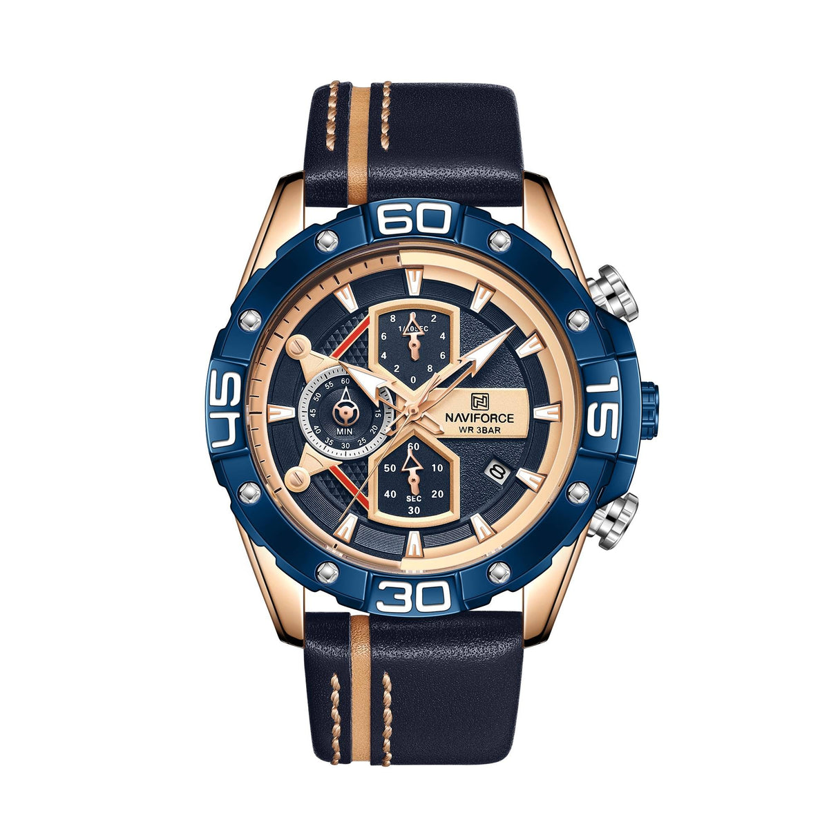 Fashion Skeleton Drei-Augen Wasserdichte Herrenuhr – Bild 2 | LuxeStyle