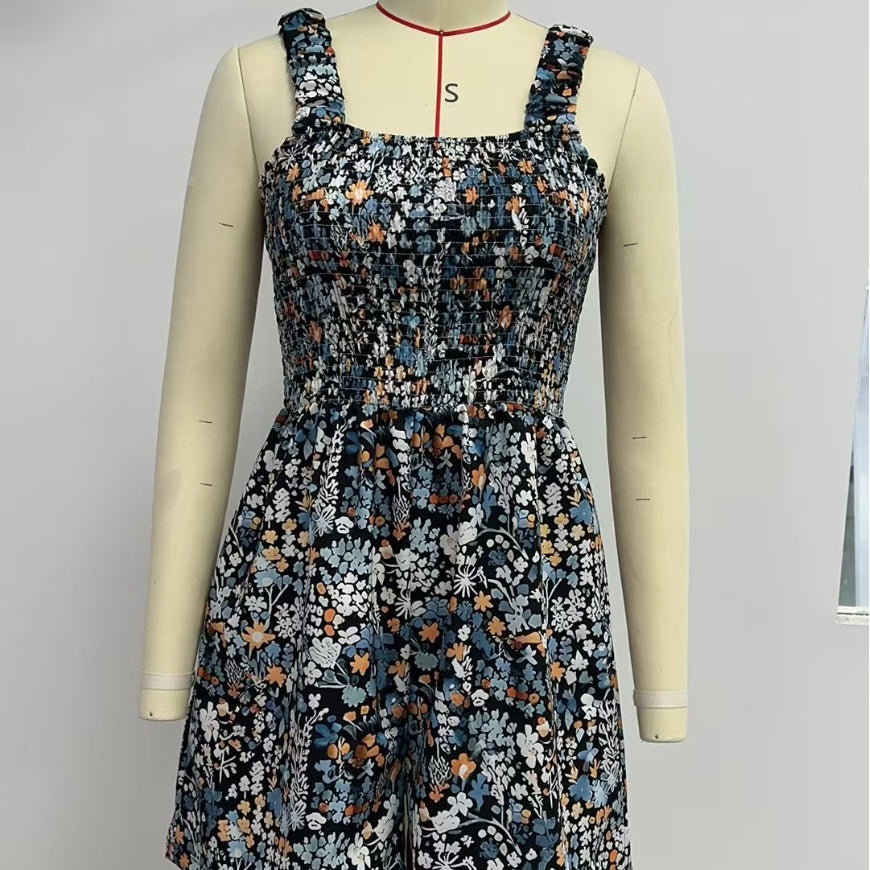 Damen Blumenprint Jumpsuit