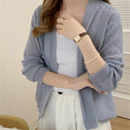 Lederfreie Strickjacke