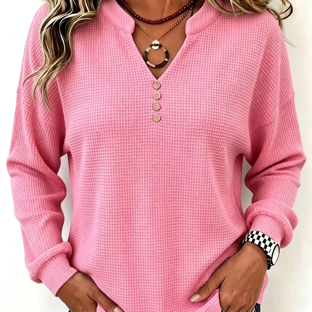 V-Ausschnitt Langarmshirt – Bild 4 | LuxeStyle