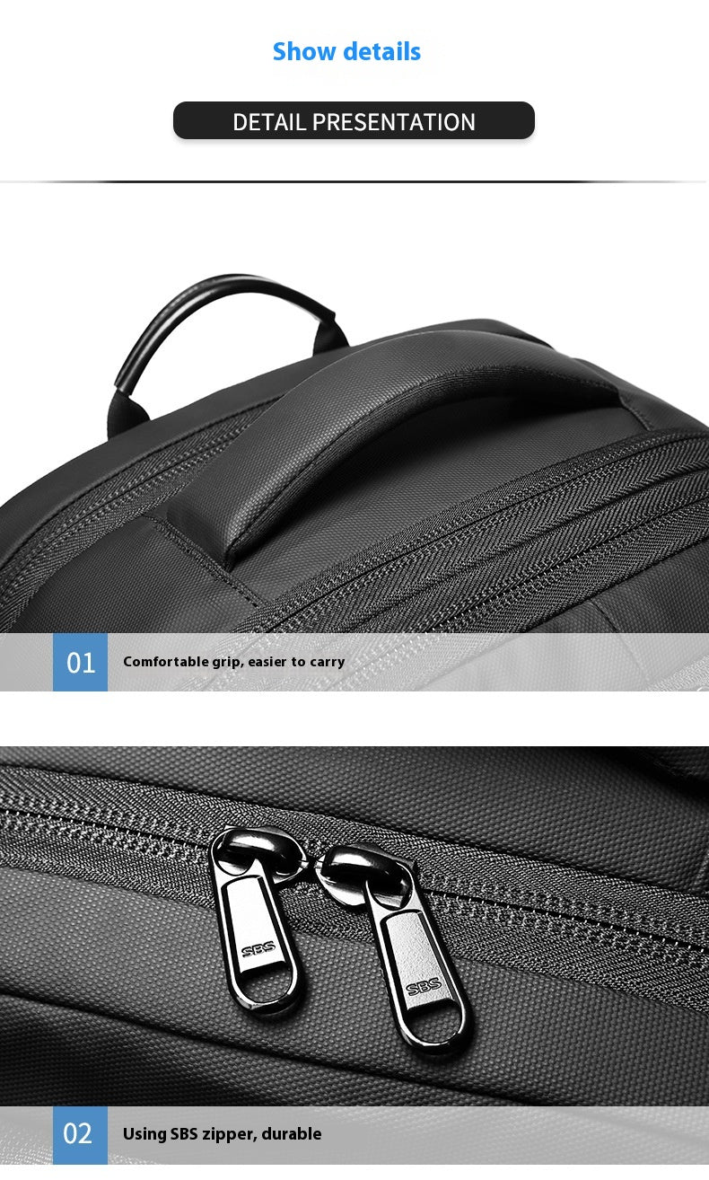 Rucksack Männer 56-75l mit Anti-Diebstahl und Nass-Trockenscheidung – Bild 3 | LuxeStyle