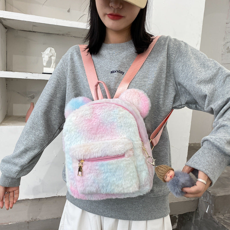 Plüsch-Rucksack mit Hasenohren für Kinder