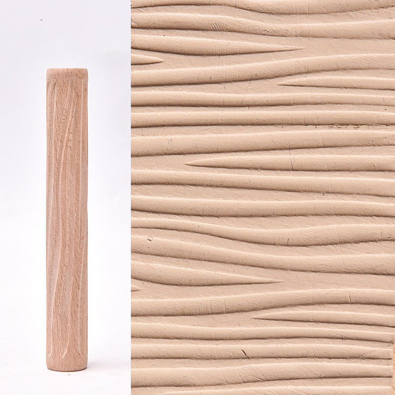 Holzstruktur-Prägestab für Keramik | LuxeStyle