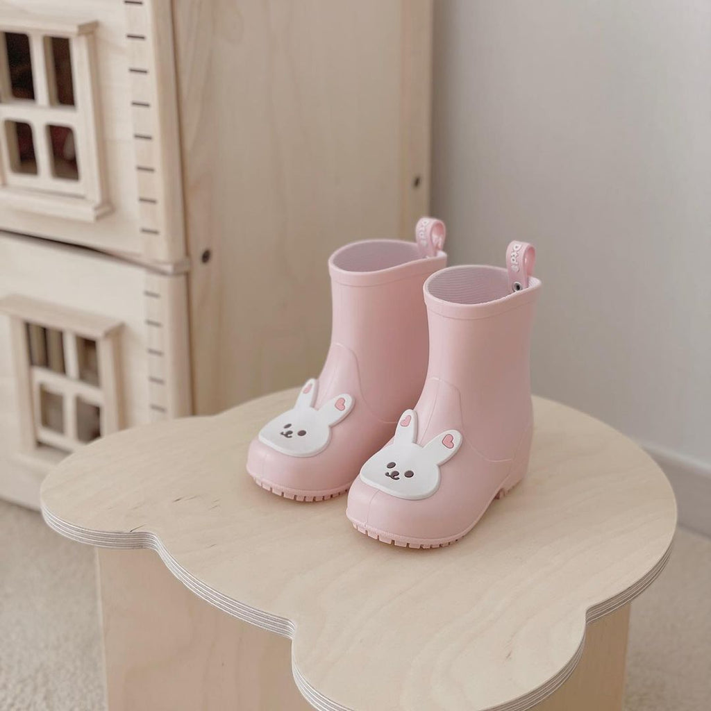 Kinderregenstiefel mit Bären- & Tier-Muster, rutschsicher