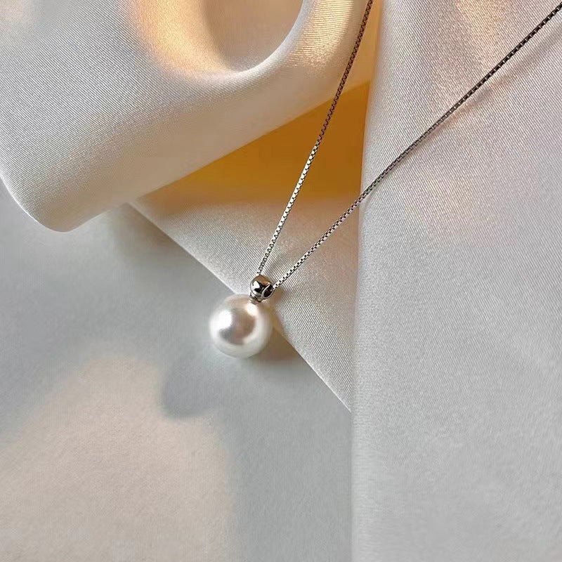 Perlen-Halskette aus S999 Sterlingsilber