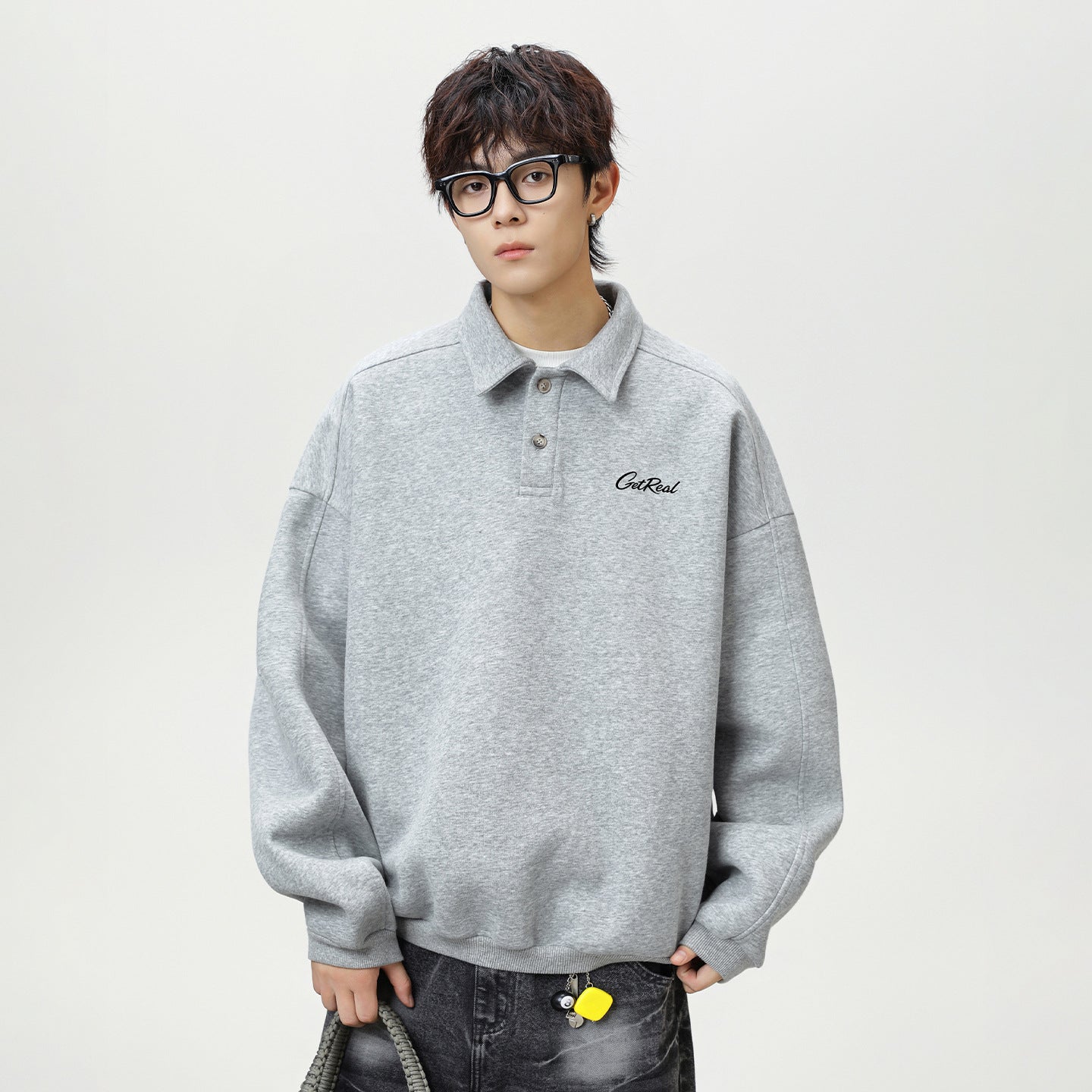 Retro-Pullover mit langen Ärmeln