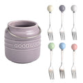 Fruchtgabel-Set mit Aufbewahrungsdose | LuxeStyle