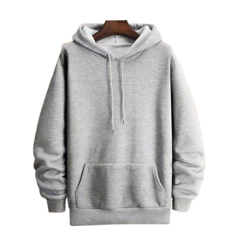Unifarbenes Kapuzen-Sweatshirt