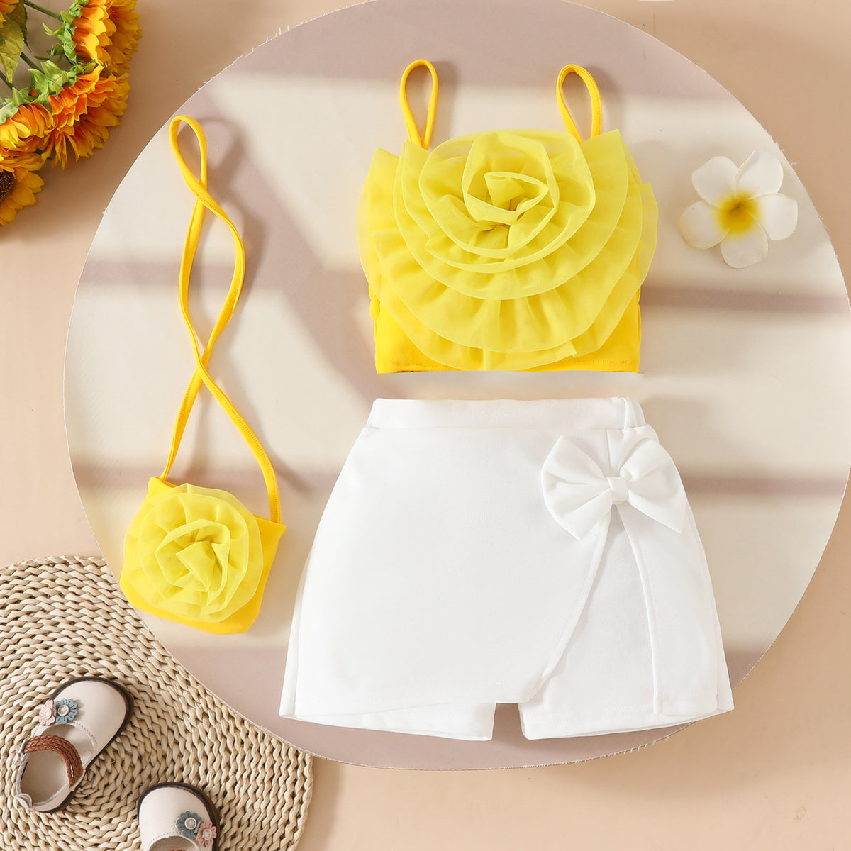 3-teiliger 3D-Blumen-Strampler für Mädchen – Bild 10 | LuxeStyle