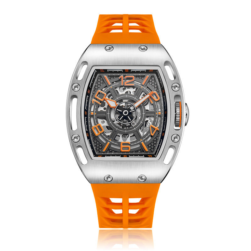 Herrenuhr mit grossem, tonneförmigem Zifferblatt – Bild 2 | LuxeStyle
