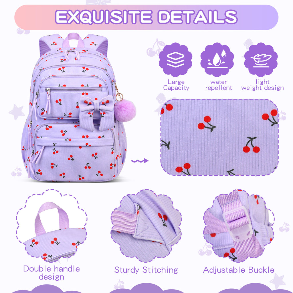 Corduroy-Rucksack-Set