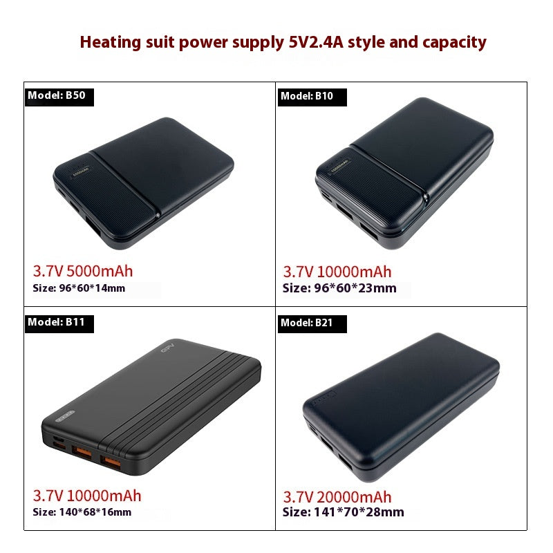 Power Bank für Heizkleidung